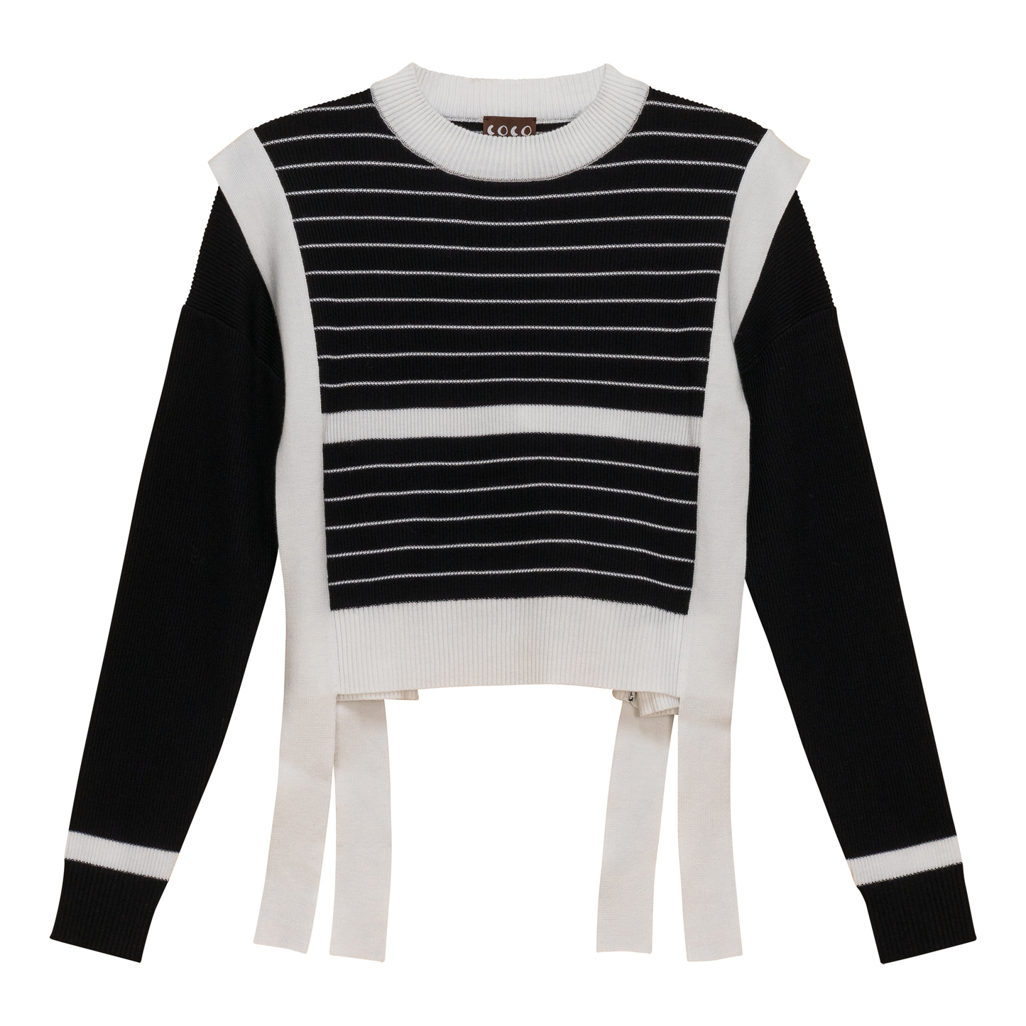 Striped Belt Sweater