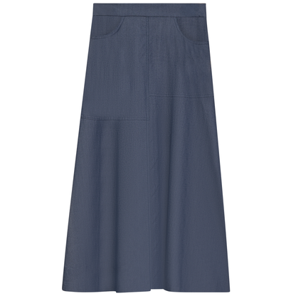 Denim Flare Skirt