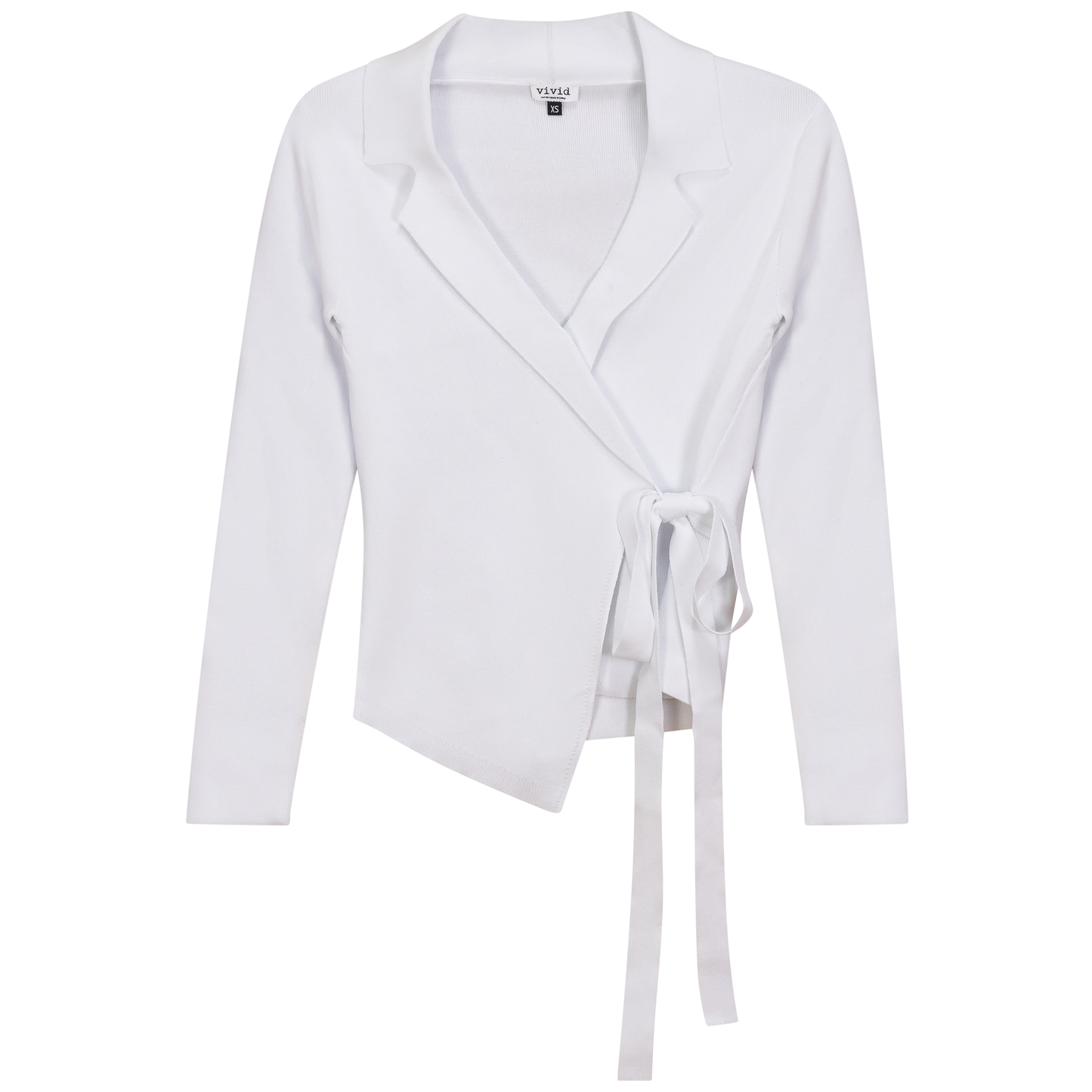 Cropped Wrap Jacket Sweater