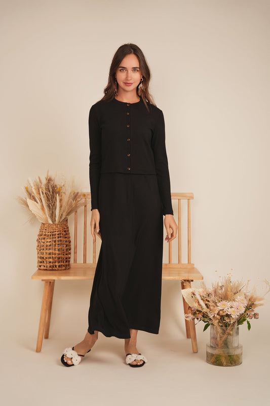 Ribbed Cropped Cardigan