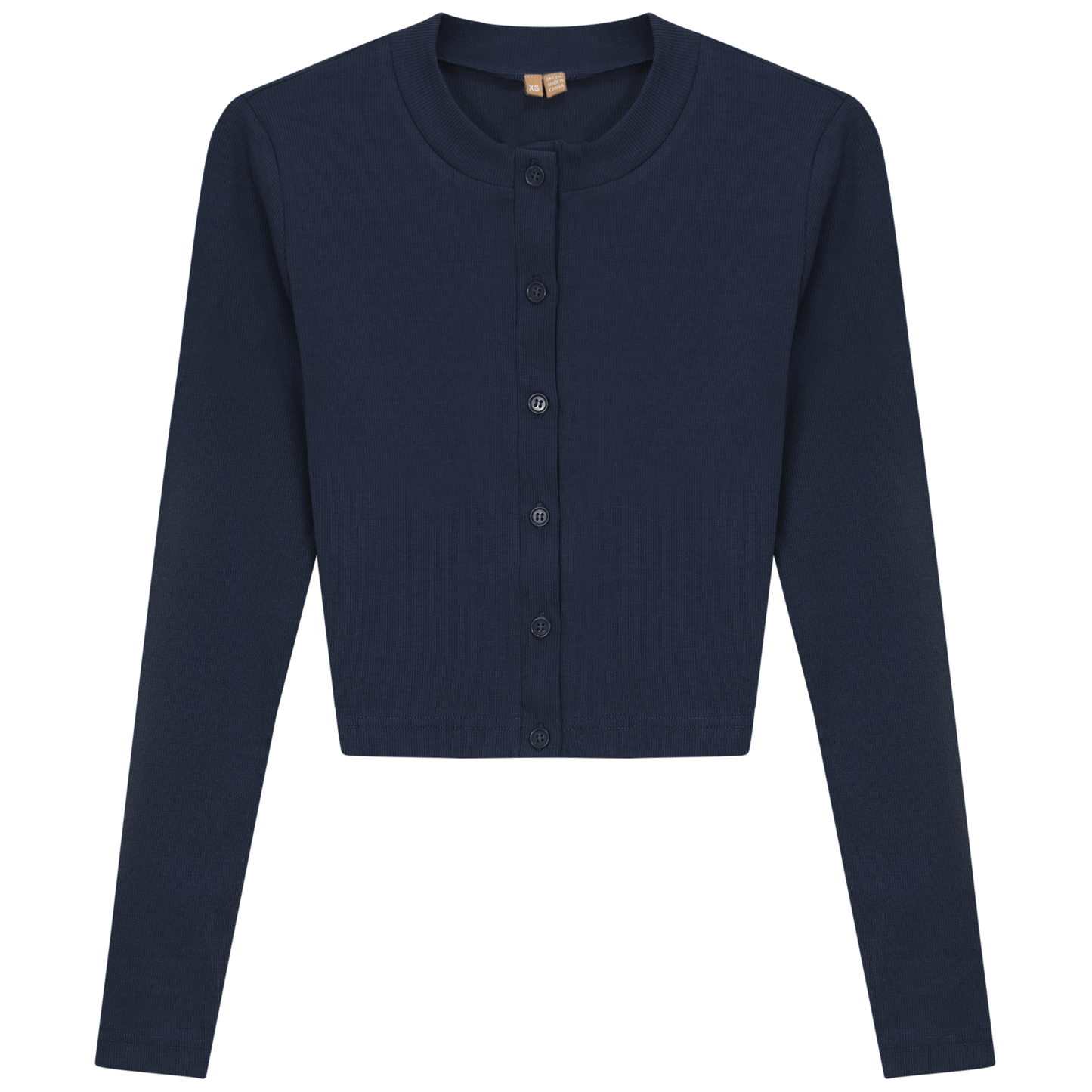 Ribbed Cropped Cardigan