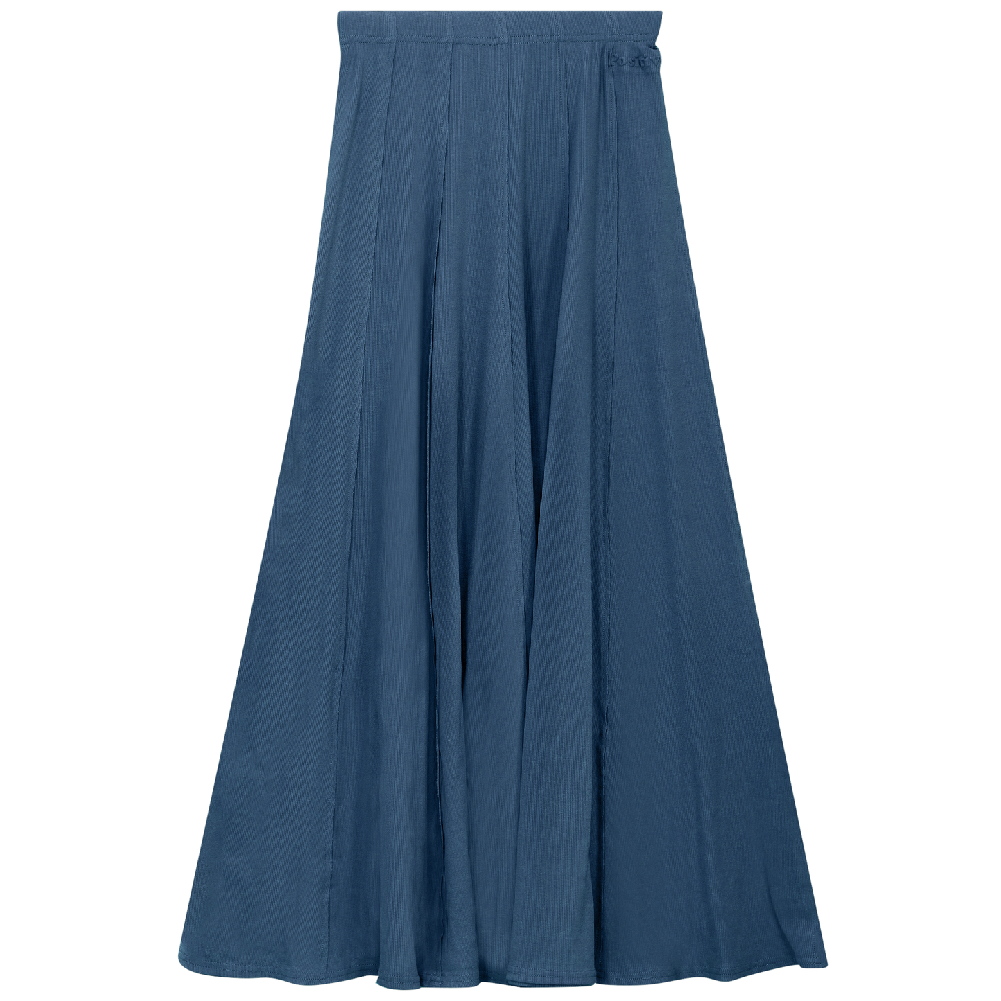 Ribbed Midi Panel Skirt