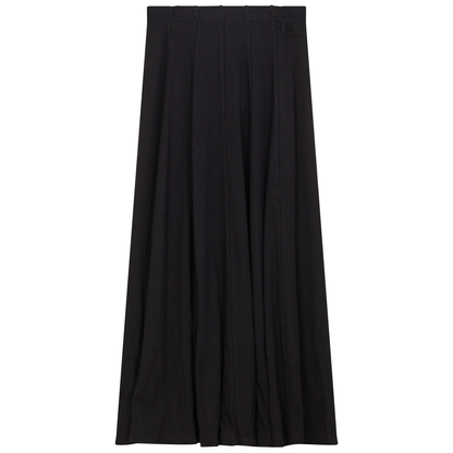 Ribbed Midi Panel Skirt