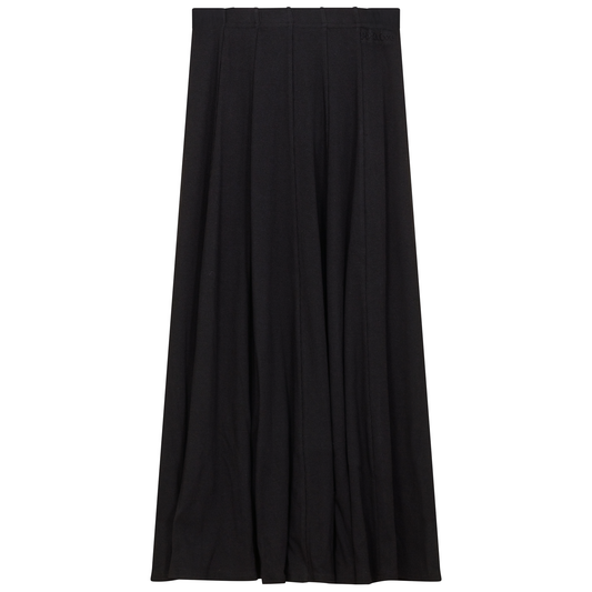 Ribbed Midi Panel Skirt