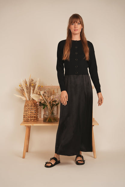 Cropped Knit Cardigan