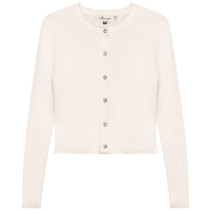 Cropped Knit Cardigan