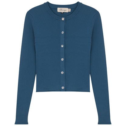 Cropped Knit Cardigan