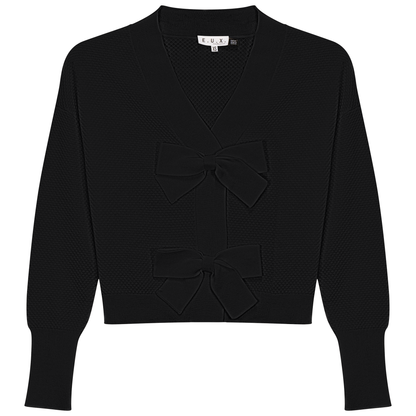 Crochet Bow Cardigan