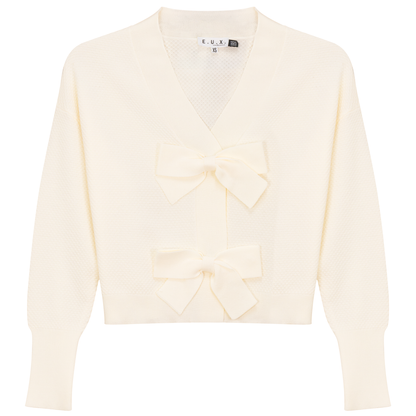Crochet Bow Cardigan
