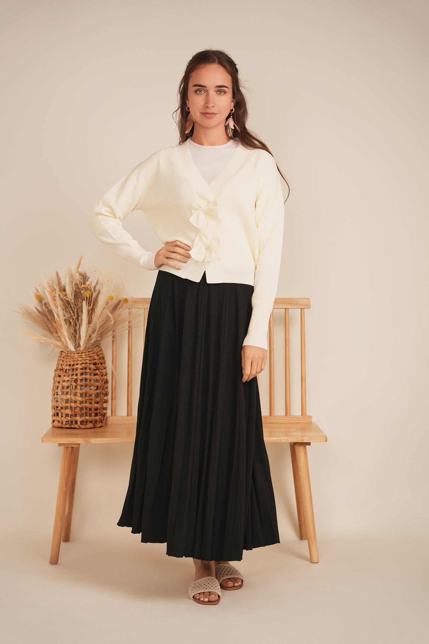 Crochet Bow Cardigan