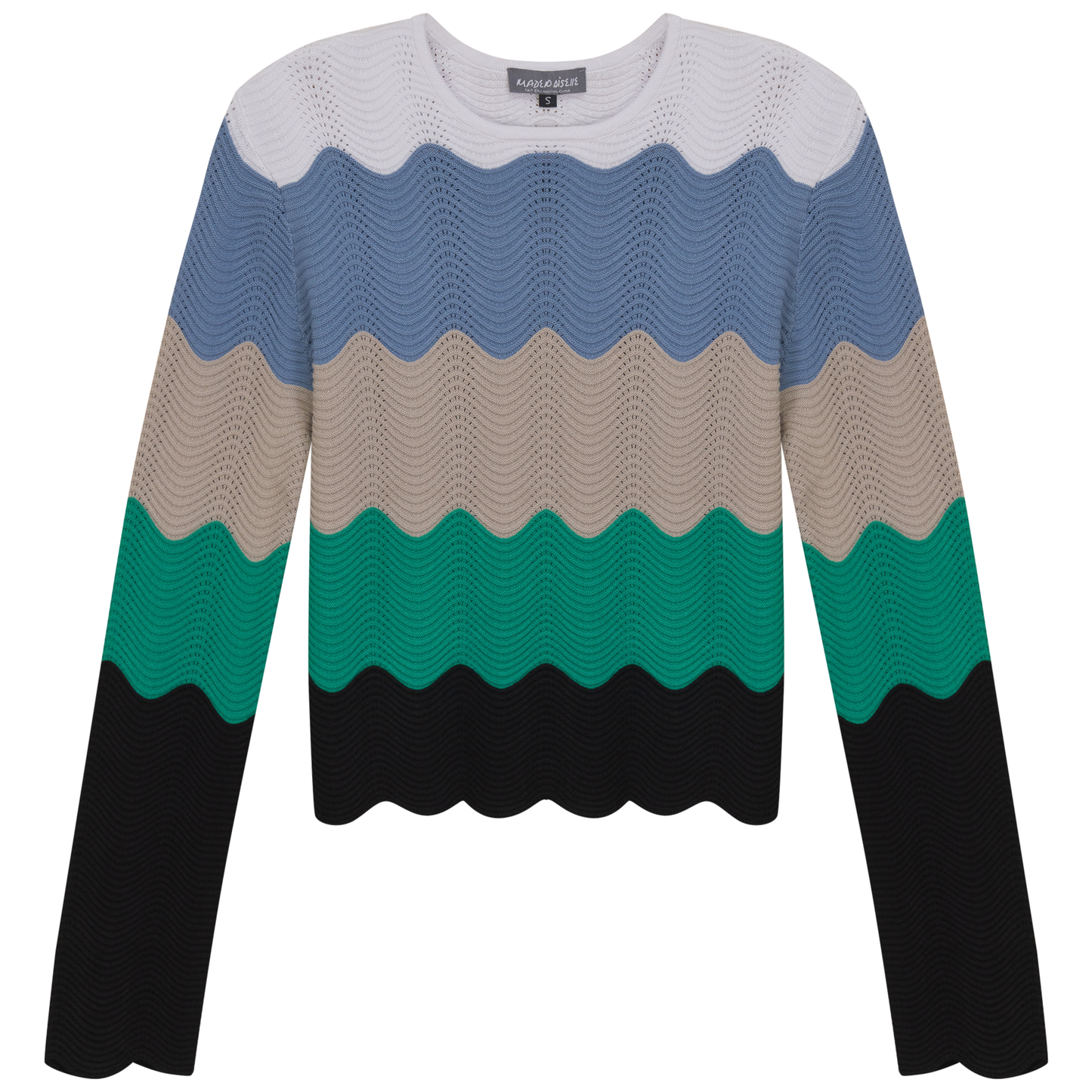 Crochet Color Blocked Cardigan