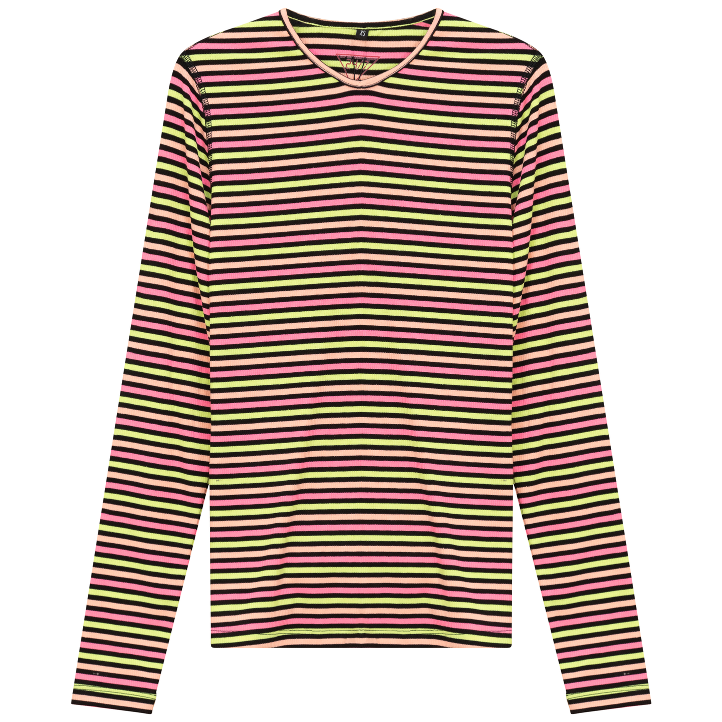 Striped V Neck Tee