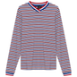 Striped Multi Color V Neck Tee