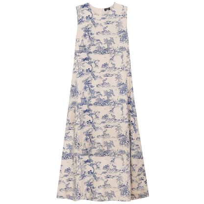 Accordian Pleated Midi Jumper