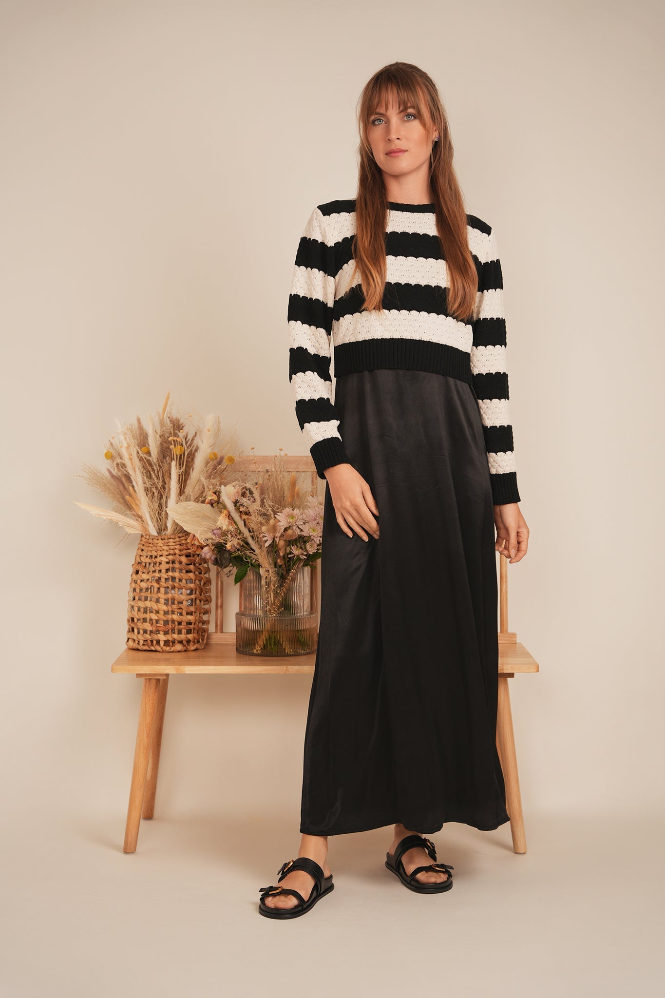 Cropped Wave Sweater