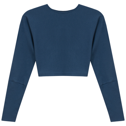 Cropped Ribbed Sweater