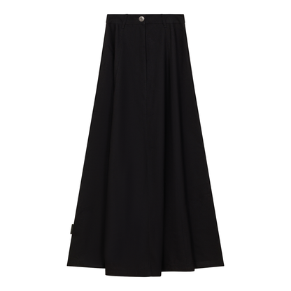Cotton Maxi A Line Fringe Skirt