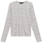 Printed V Neck Long Sleeve Tee