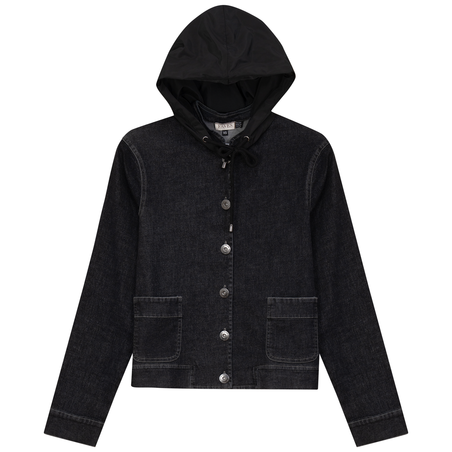 Denim Wash Hoodie Jacket