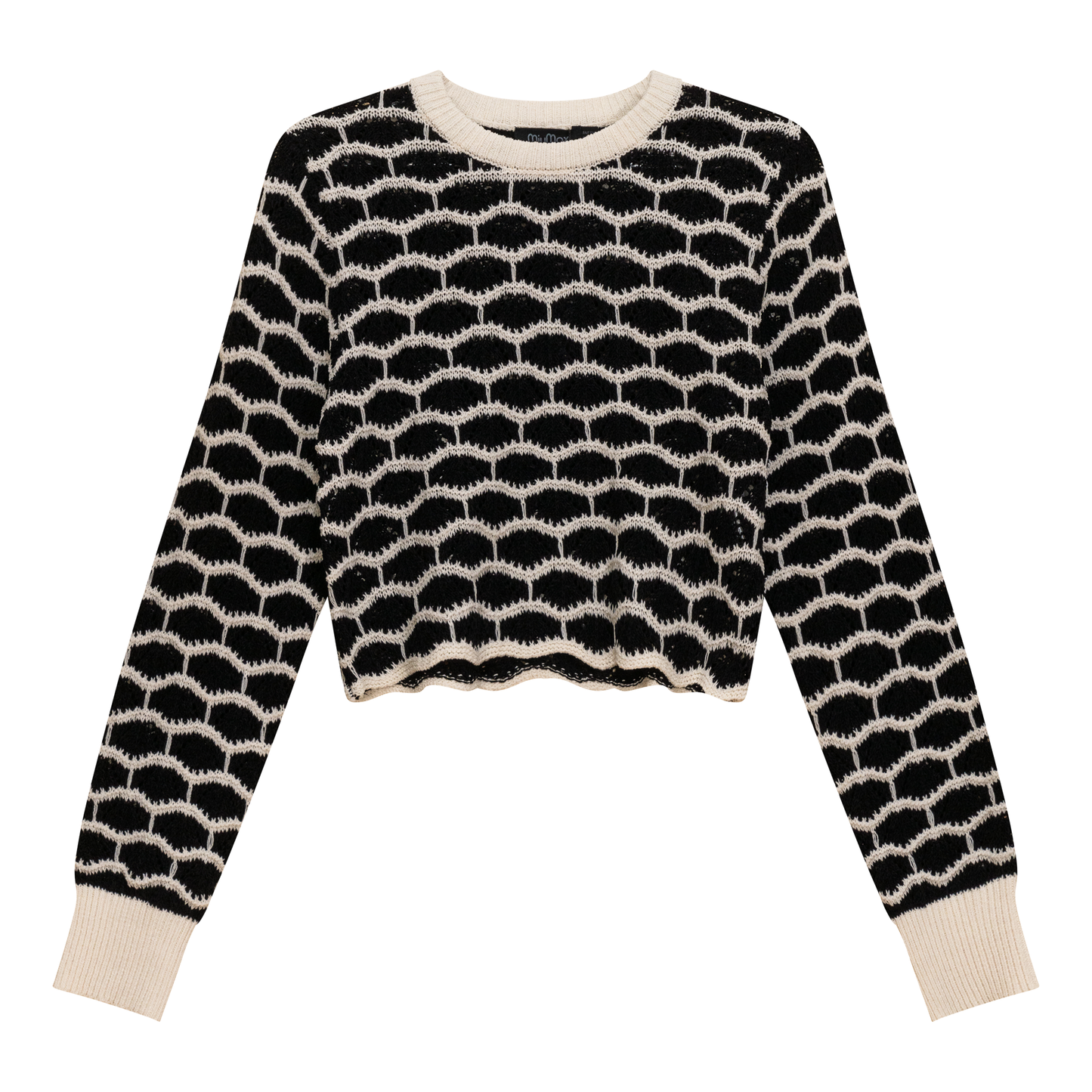 Cropped Wave Sweater