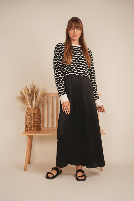 Cropped Wave Sweater