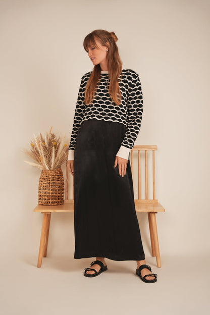 Cropped Wave Sweater