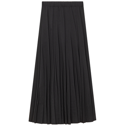 Midi Pique Burst Pleated Skirt