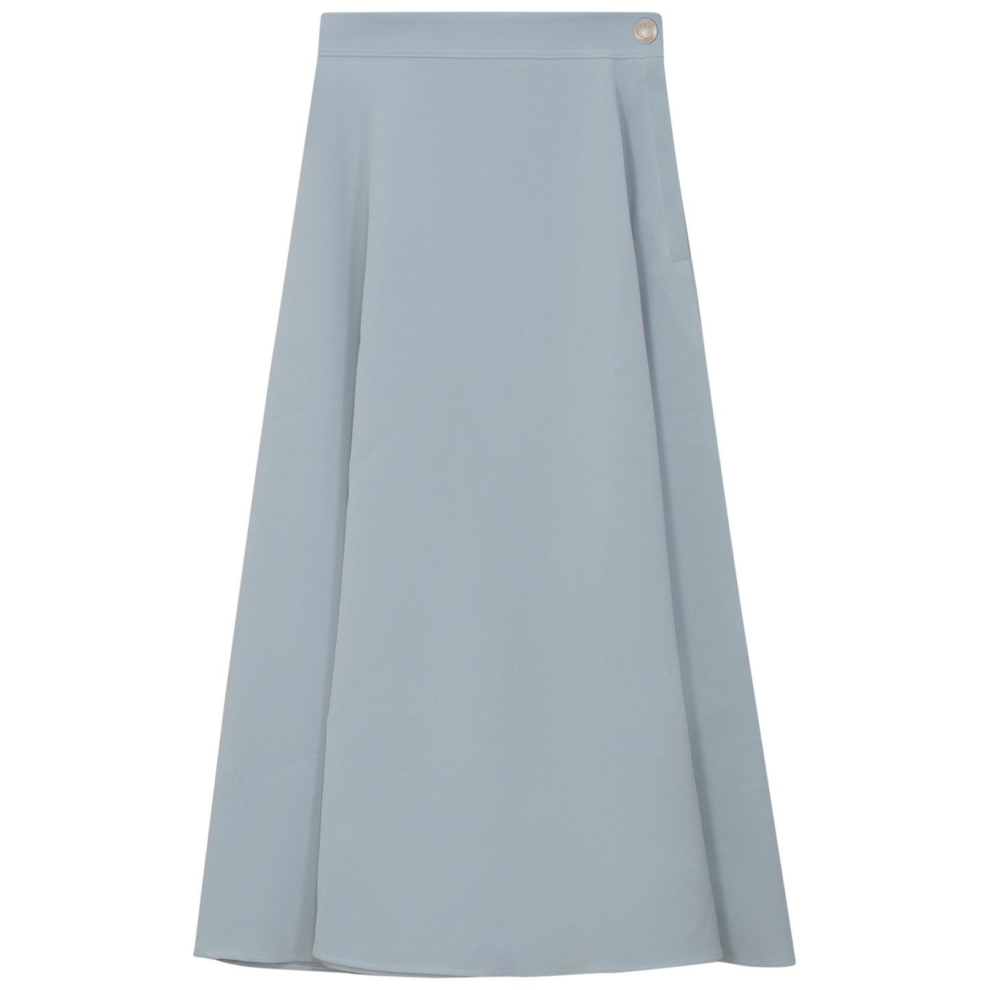 Midi A Line Crepe Skirt
