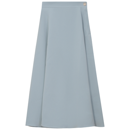 Midi A Line Crepe Skirt
