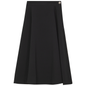 A Line Crepe Skirt