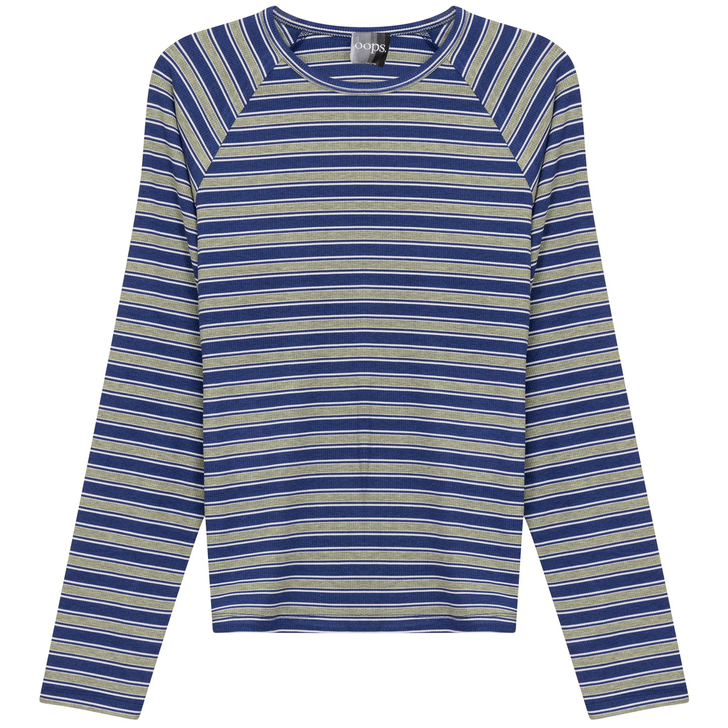 Raglan Sleeve Striped Tee
