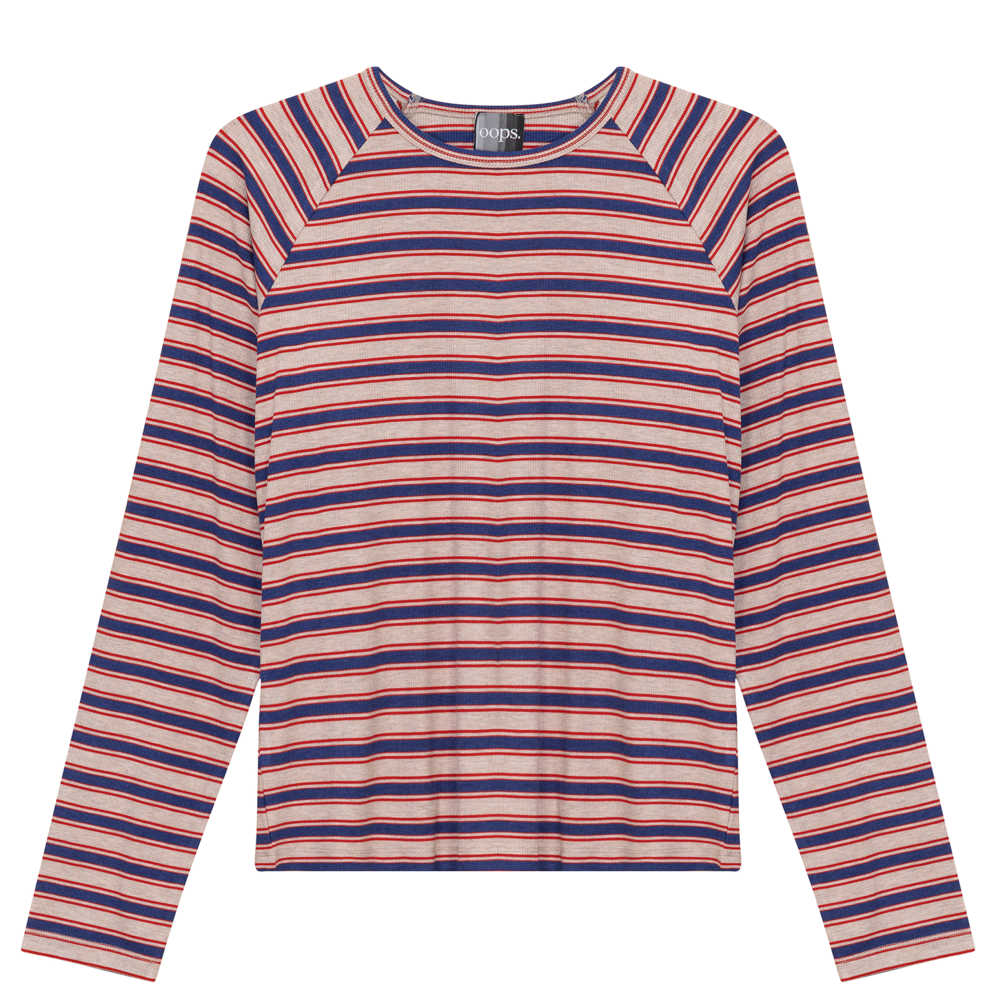 Raglan Sleeve Striped Tee
