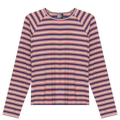 Raglan Sleeve Striped Tee