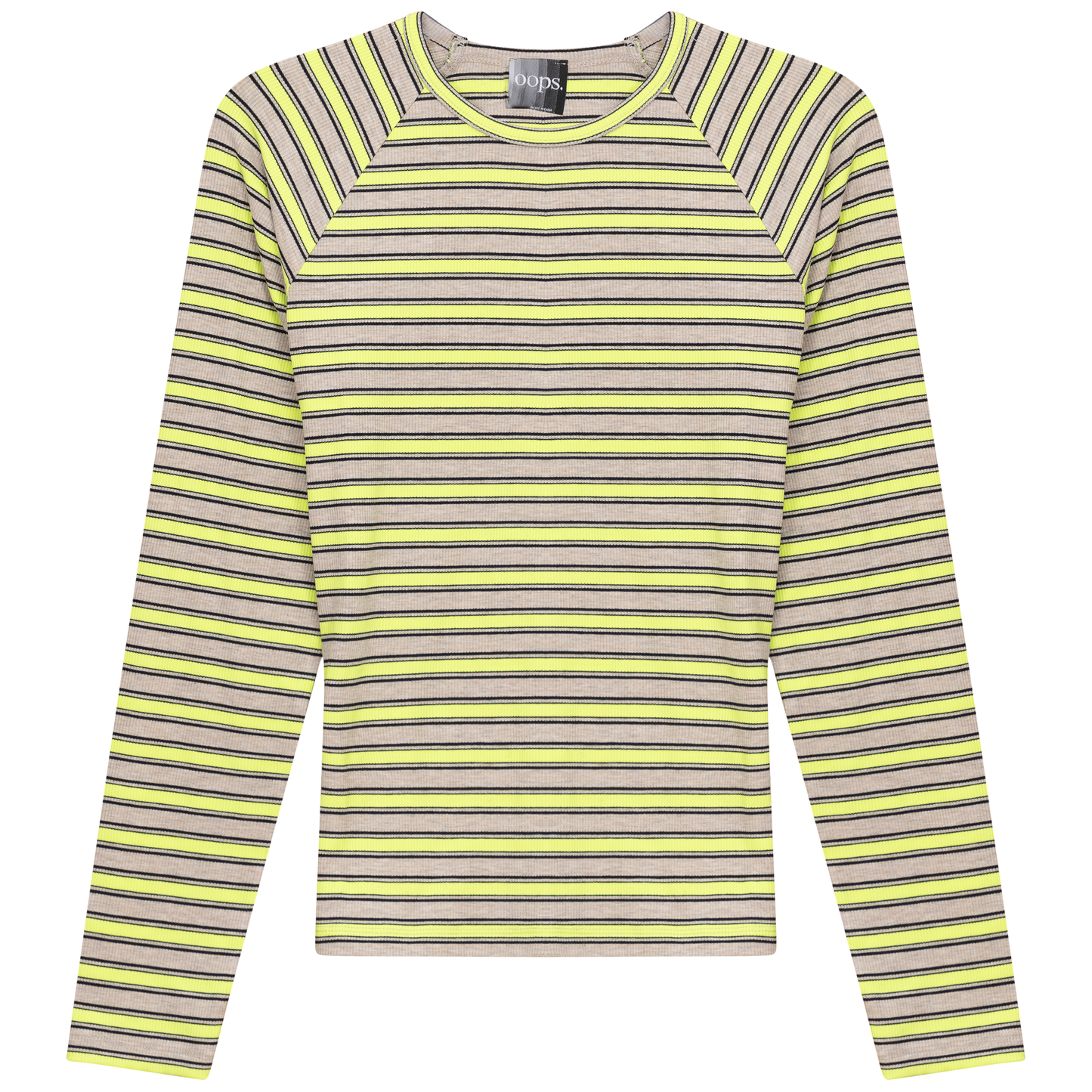 Raglan Sleeve Striped Tee