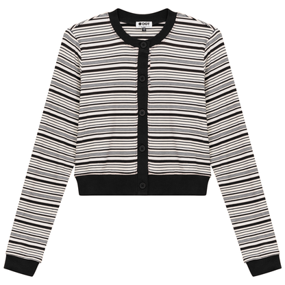 Cropped Button Down Stripped Tee