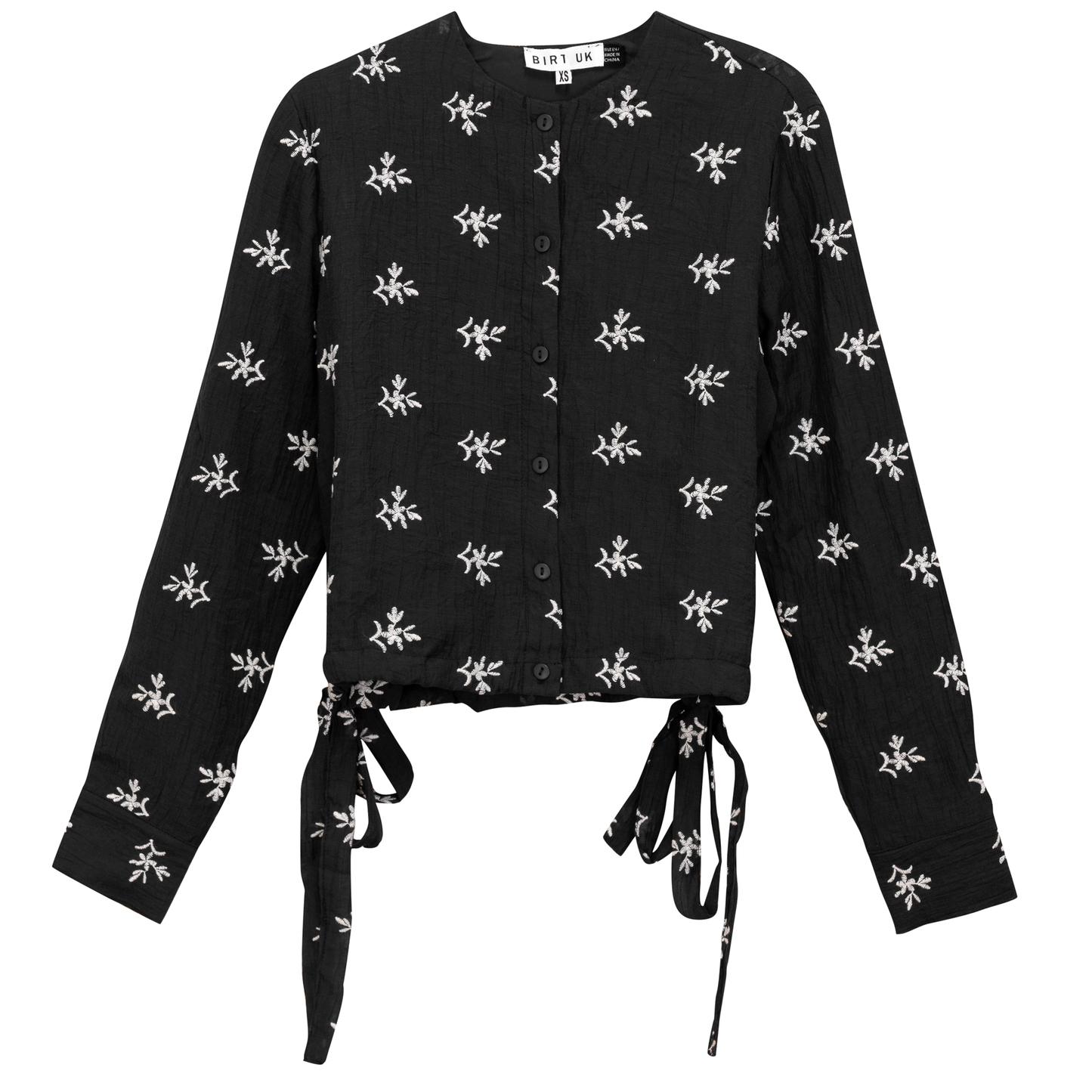 Embroidered Tulle Top