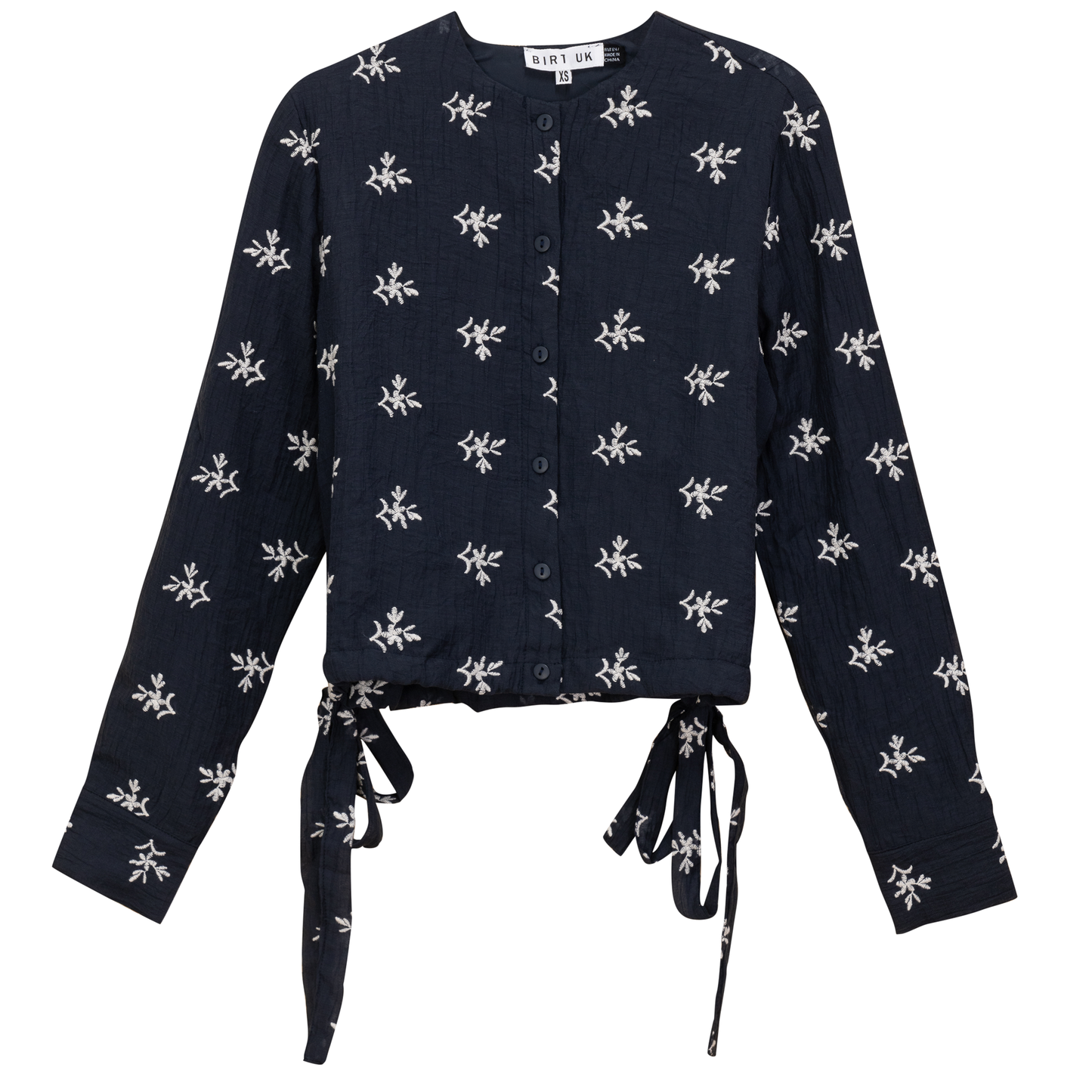Embroidered Tulle Top