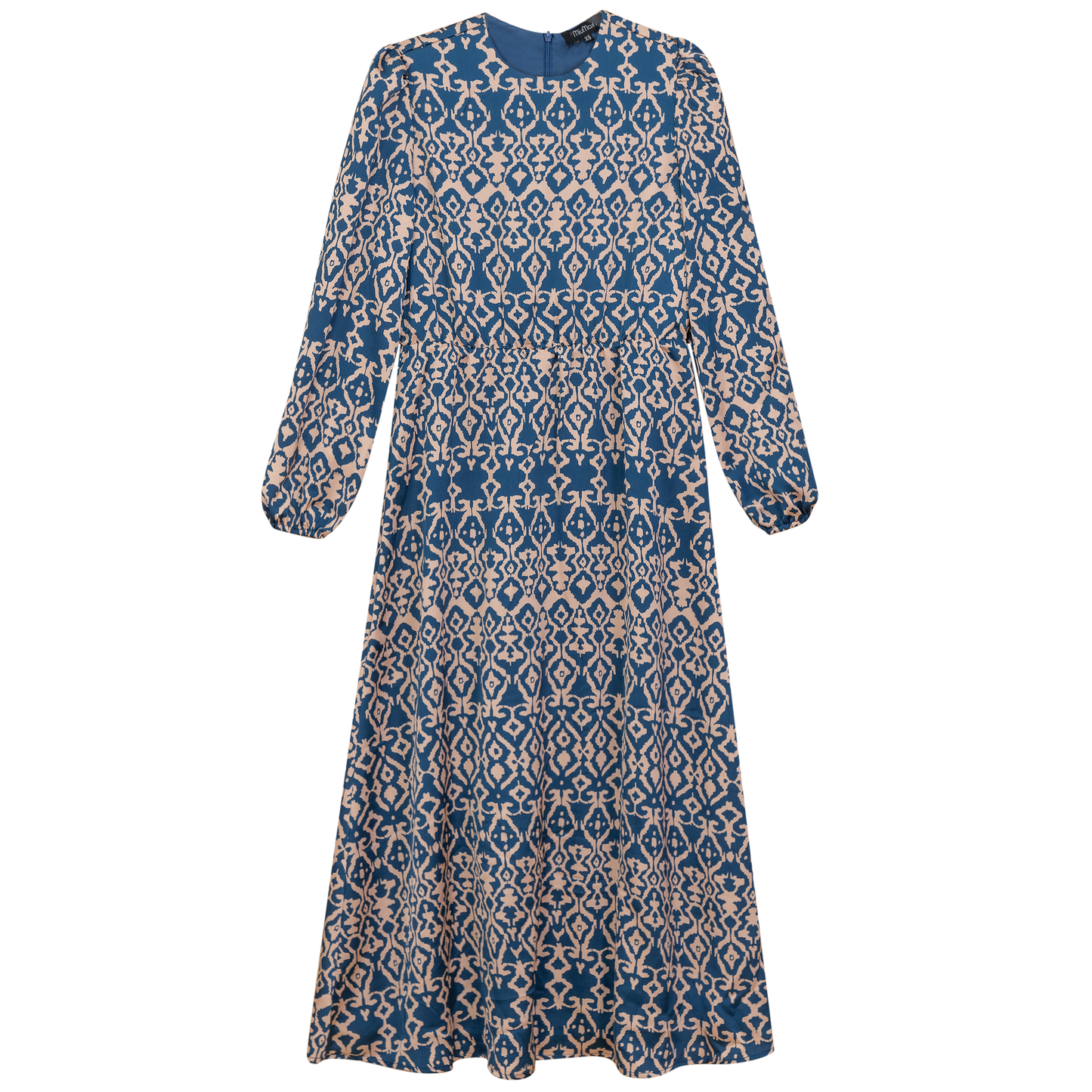 Satin Floral Midi Dress