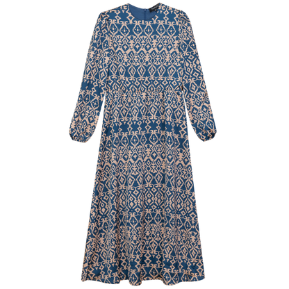Satin Floral Midi Dress