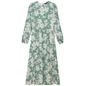 Satin Floral Midi Dress