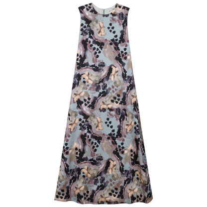 Printed Satin A Line Jumper