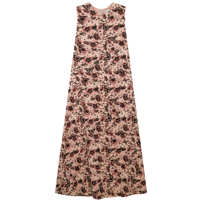 Printed Satin A Line Jumper