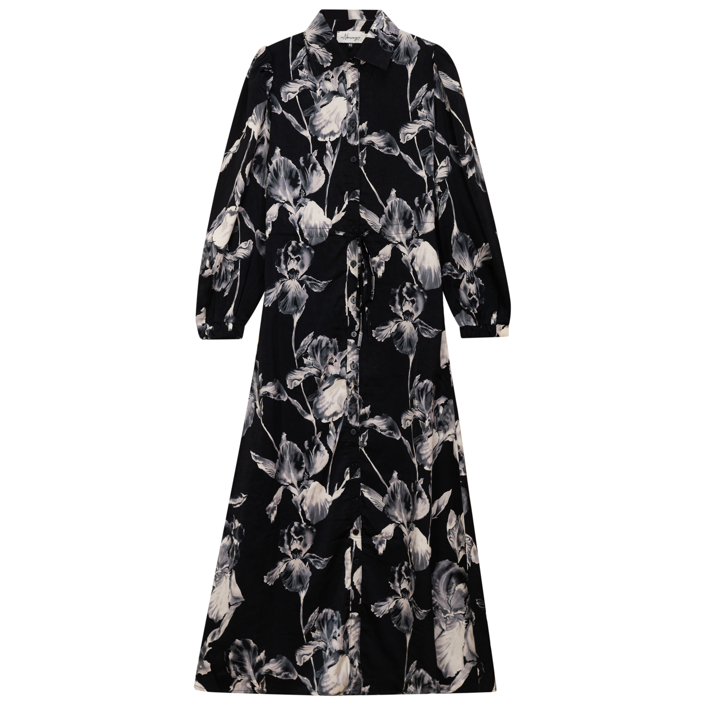 Chiffon Tie Shirt Dress