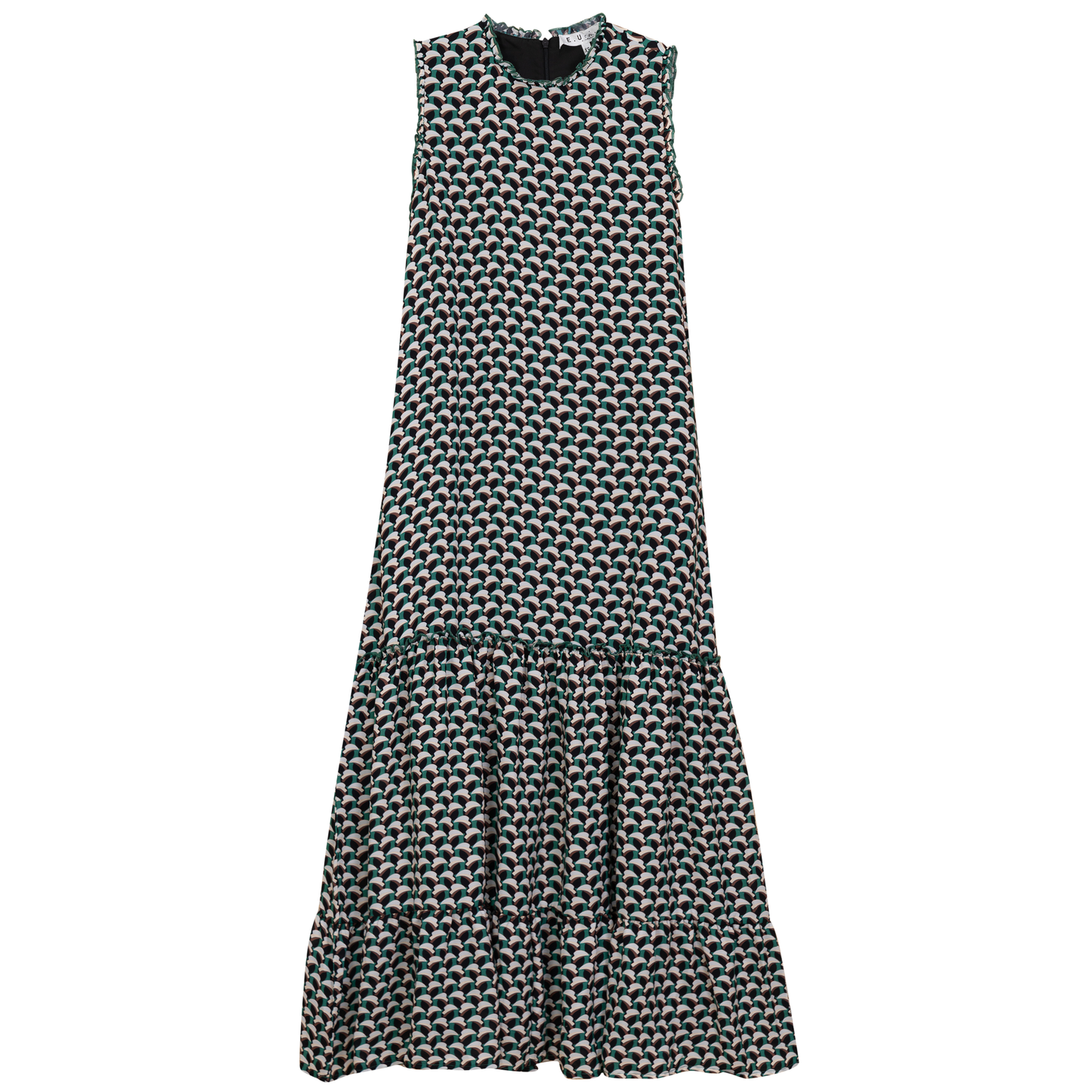 Printed Chiffon Tiered Jumper