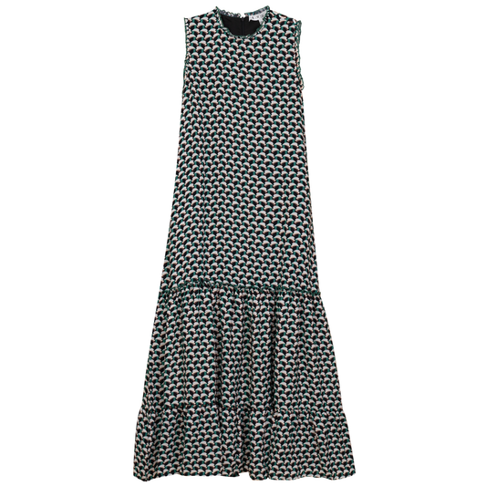 Printed Chiffon Tiered Jumper