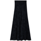 Paneled Acid Wash Maxi Skirt