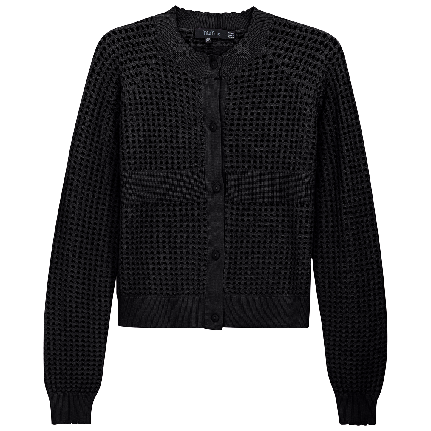 Cropped Crochet Cardigan