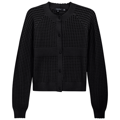 Cropped Crochet Cardigan