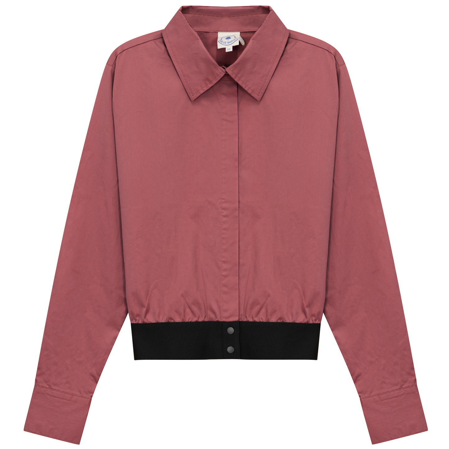 Cropped Cotton Belt Blouse