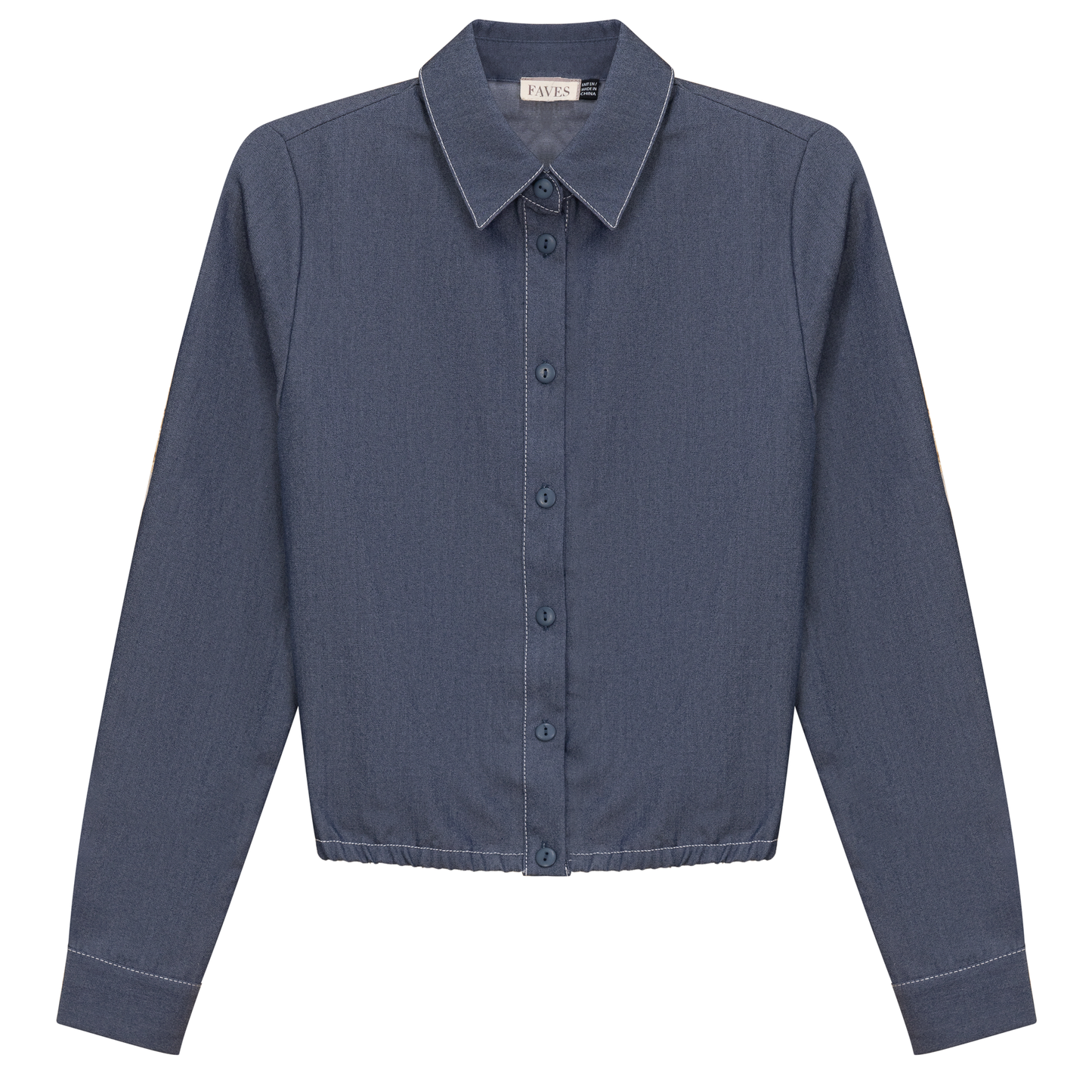 Cropped Chambray Shirt